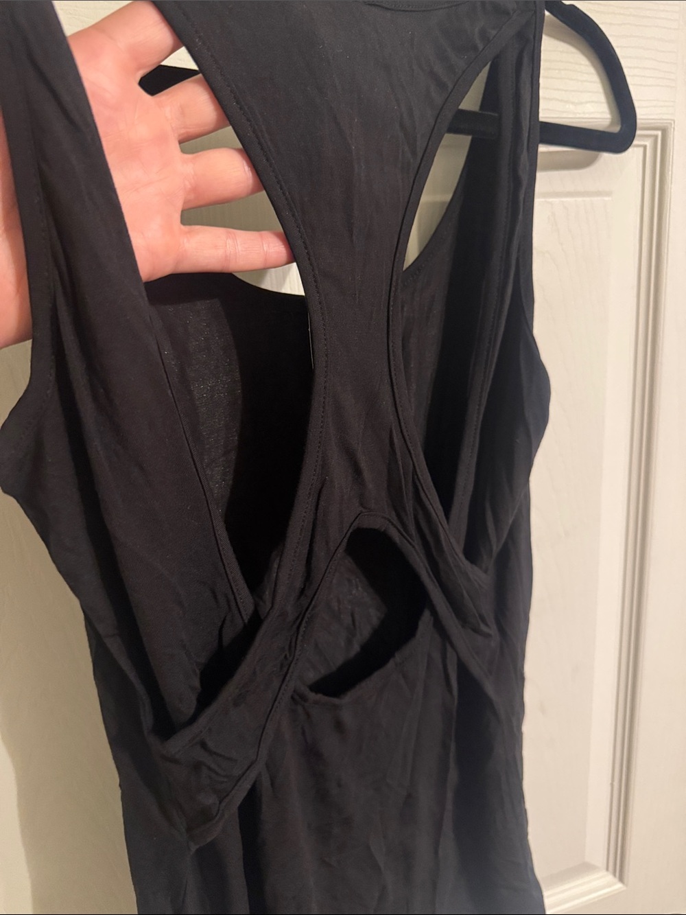 bebe Black Racerback Tank - Picture 3 of 4